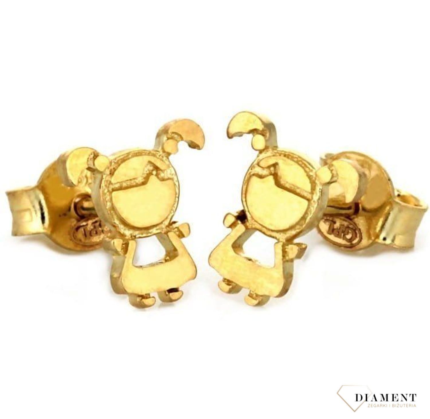 kolczyki złote dzieczynki, dziewczynka KL 7956.jpg